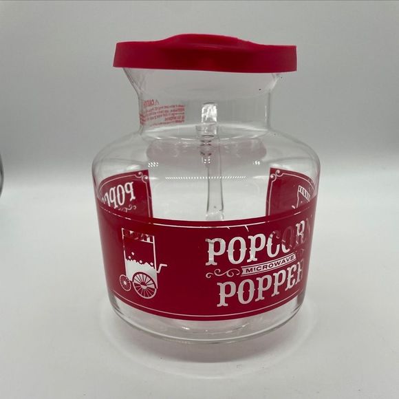Refinery Microwave Glass Popcorn Popper, 2.25 Qt., 6 Popcorn Bags - Picture 3 of 5
